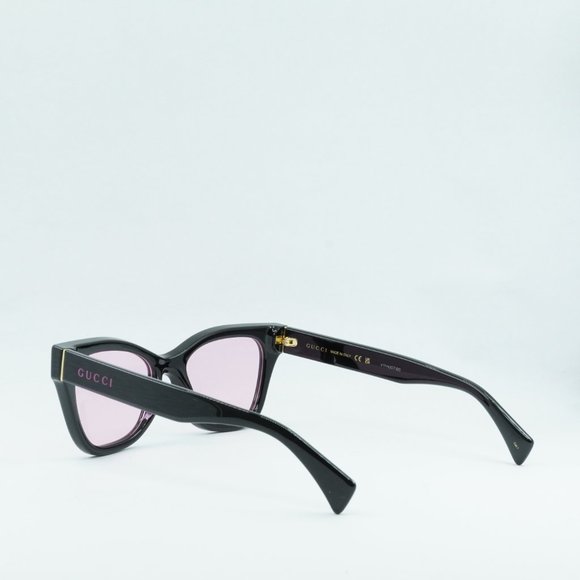 💯 NEW GUCCI GG1133S 003 BLACK SHINY PINK EYEGLASSES - Picture 13 of 13